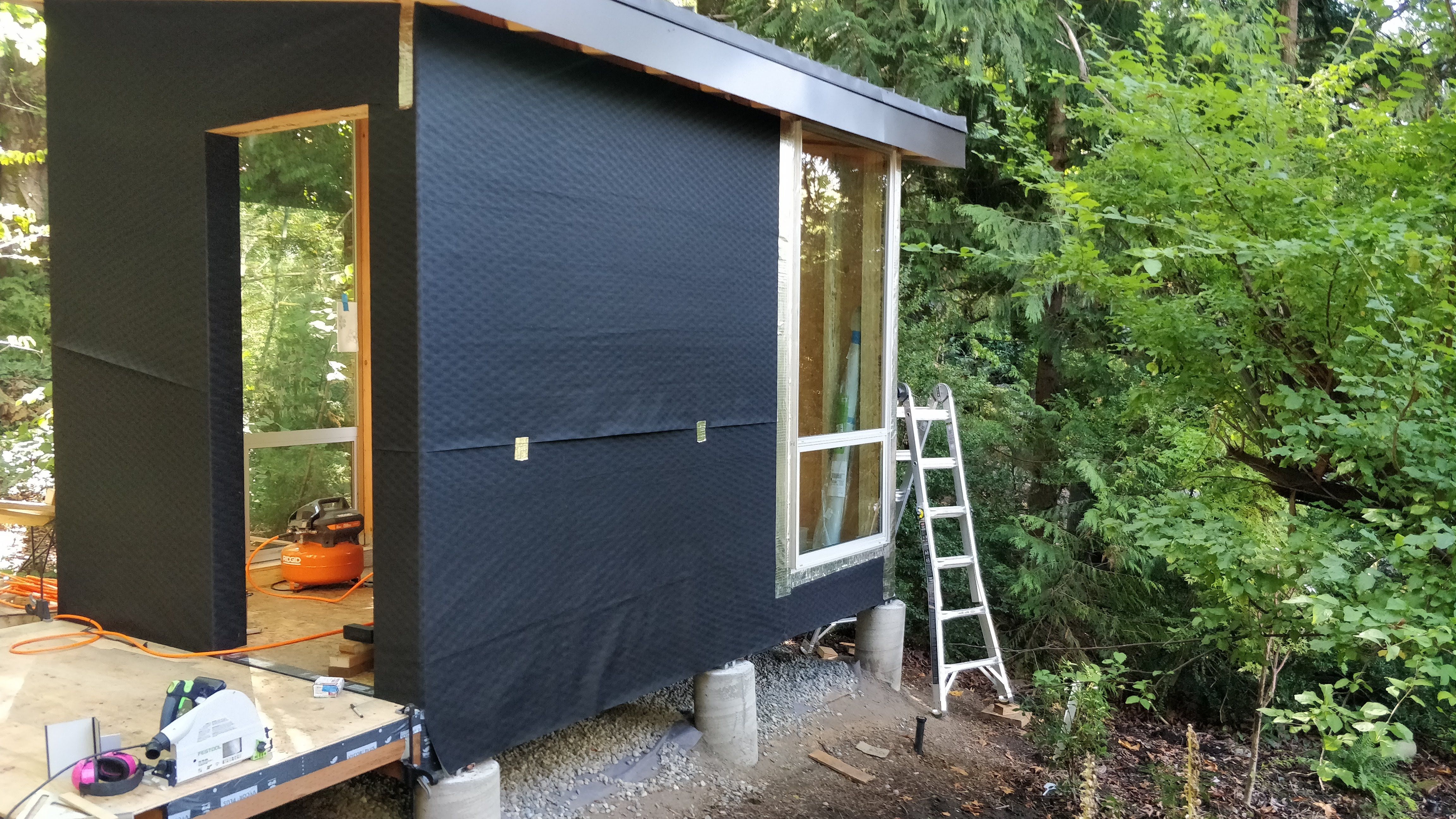 House wrap and window flashing